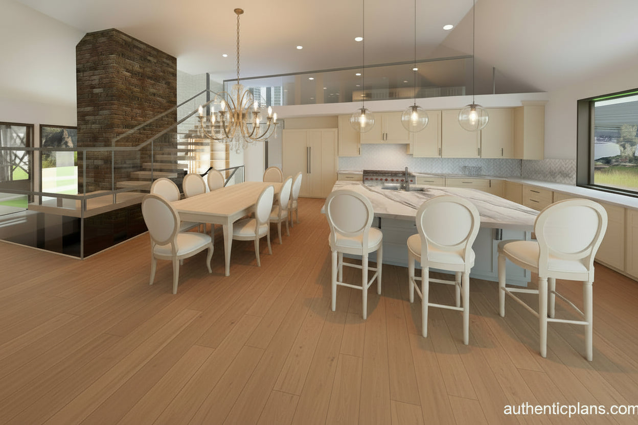 No.8 Modern house plan with French flair