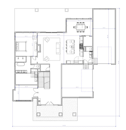 No.23 Modern house plan Dramatic Entry