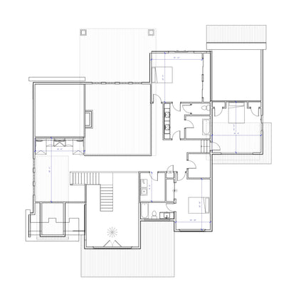 No.23 Modern house plan Dramatic Entry