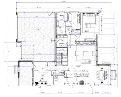 No.24 Modern house plan Front Deck