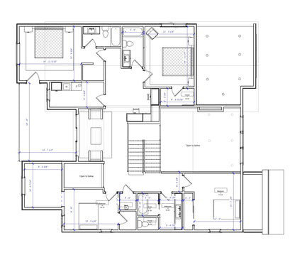 No.24 Modern house plan Front Deck