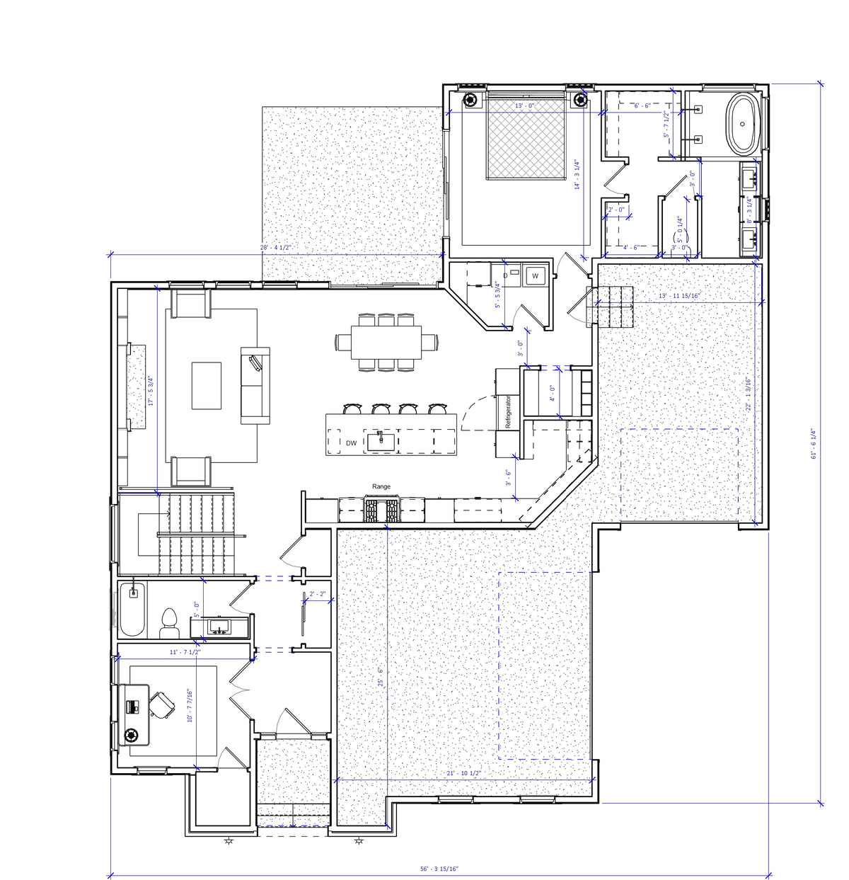 No.26 Modern house plan Library Feature