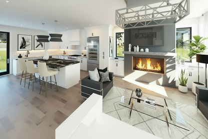 No.18 Modern house plan Suite w/Vaults