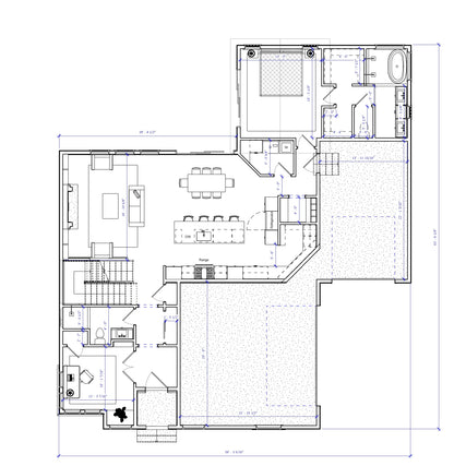 No.22 Modern house plan Corner Window Feature
