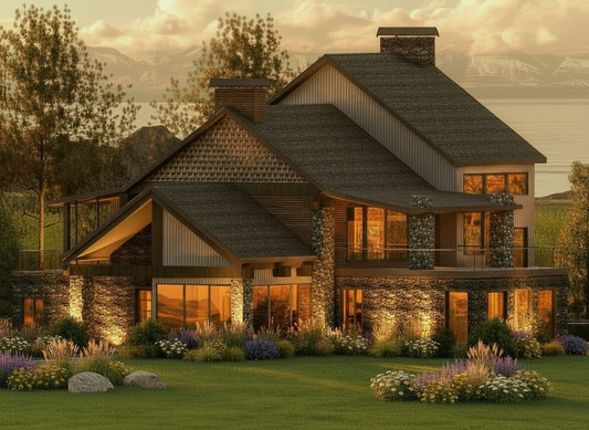 No.7 Mountain house plan 3 Story Vault