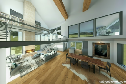 No.7 Mountain house plan 3 Story Vault