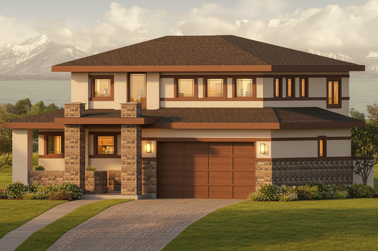 No.3 Prairie house plan Loft & Butler's Pantry