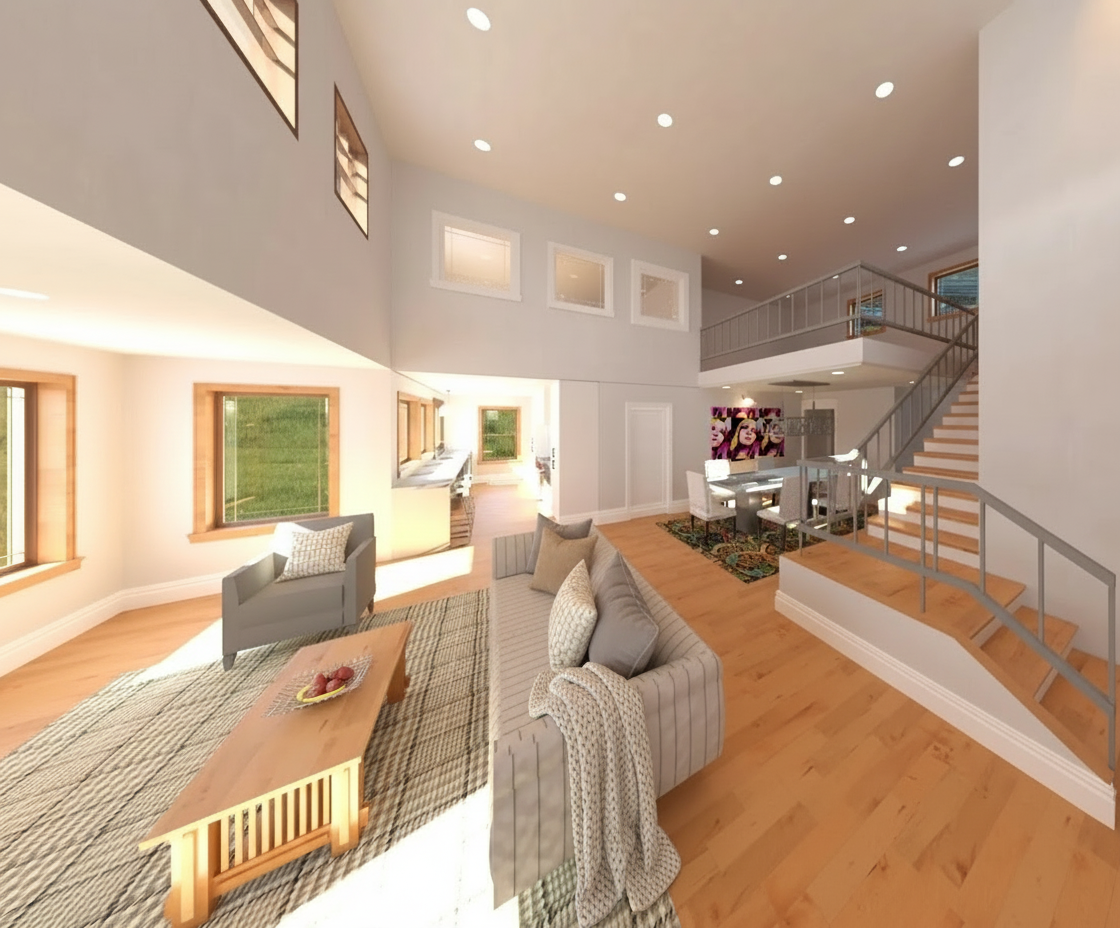 No.3 Prairie house plan Loft & Butler's Pantry