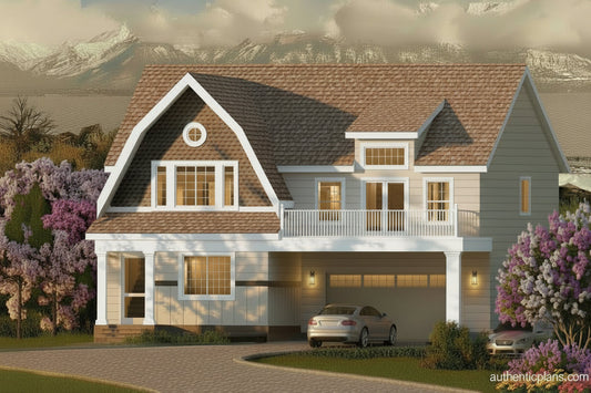 No.5 Shingle house plan for a small lot