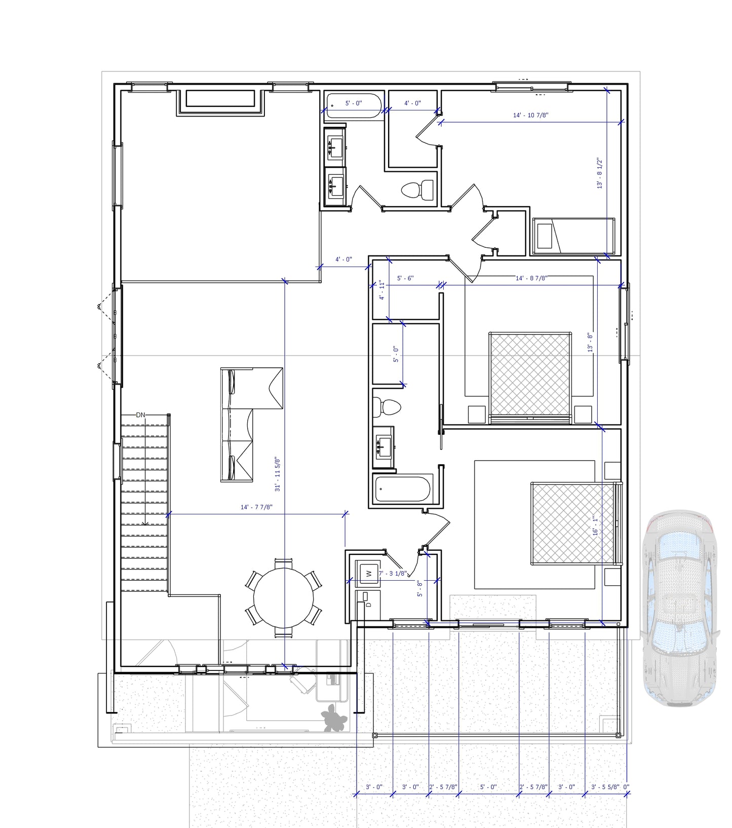 No.5 Shingle house plan for a small lot