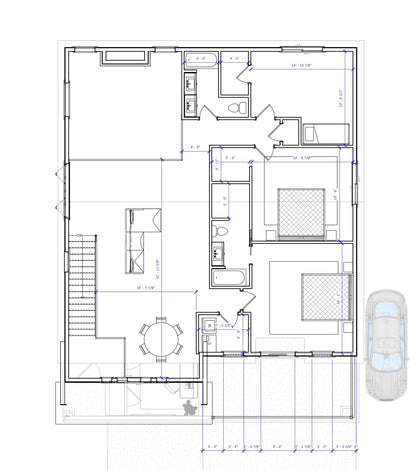 No.5 Shingle house plan for a small lot