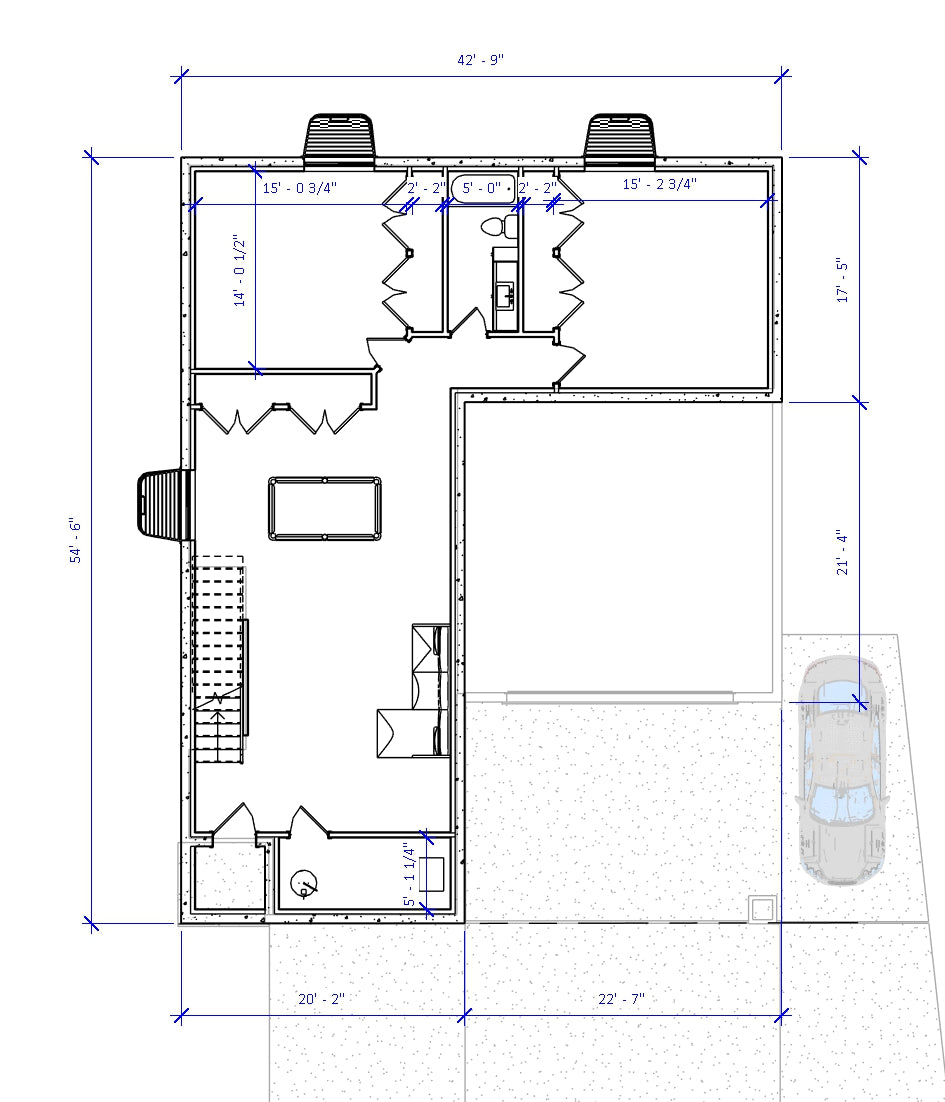 No.5 Shingle house plan for a small lot