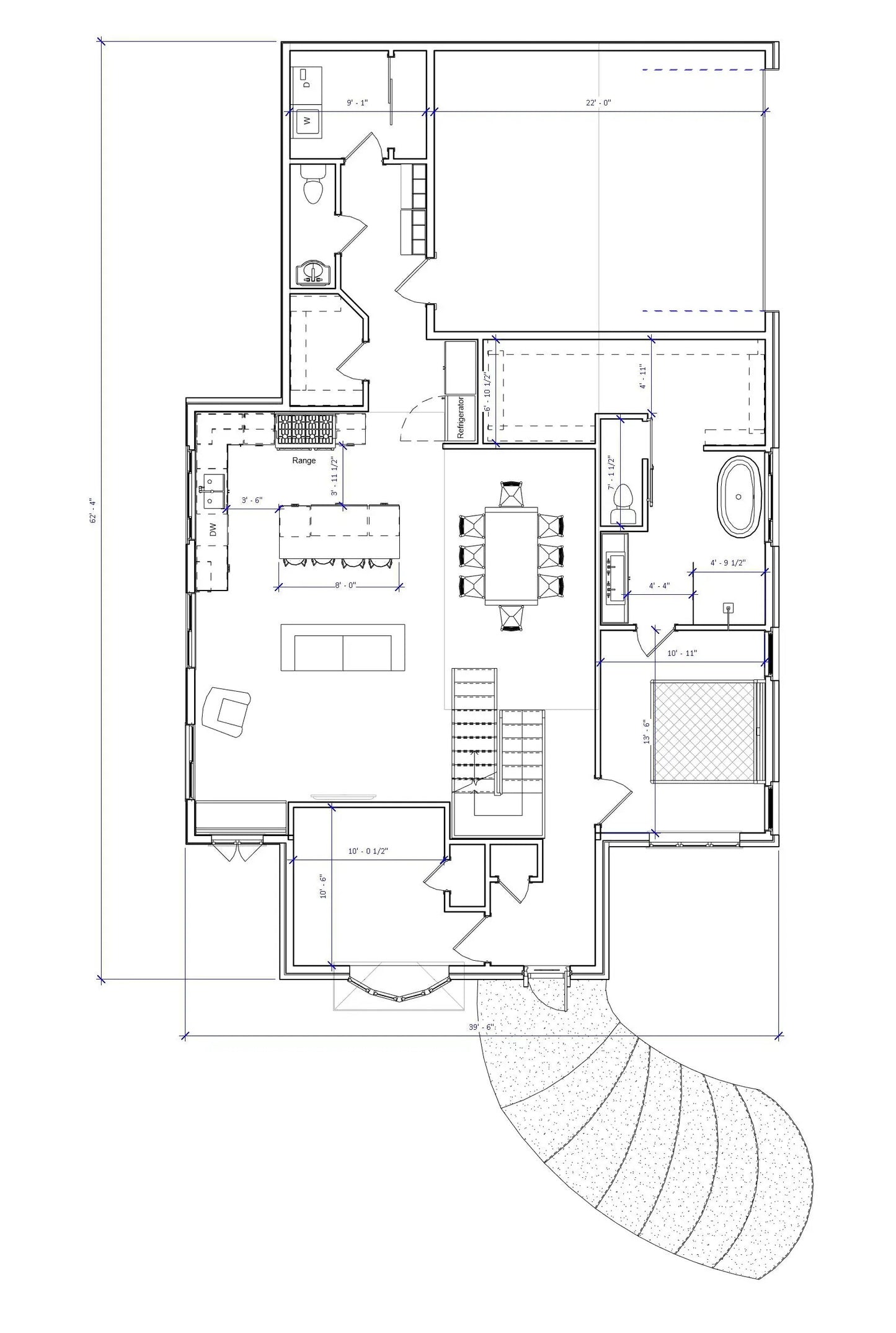 a drawing of a floor plan