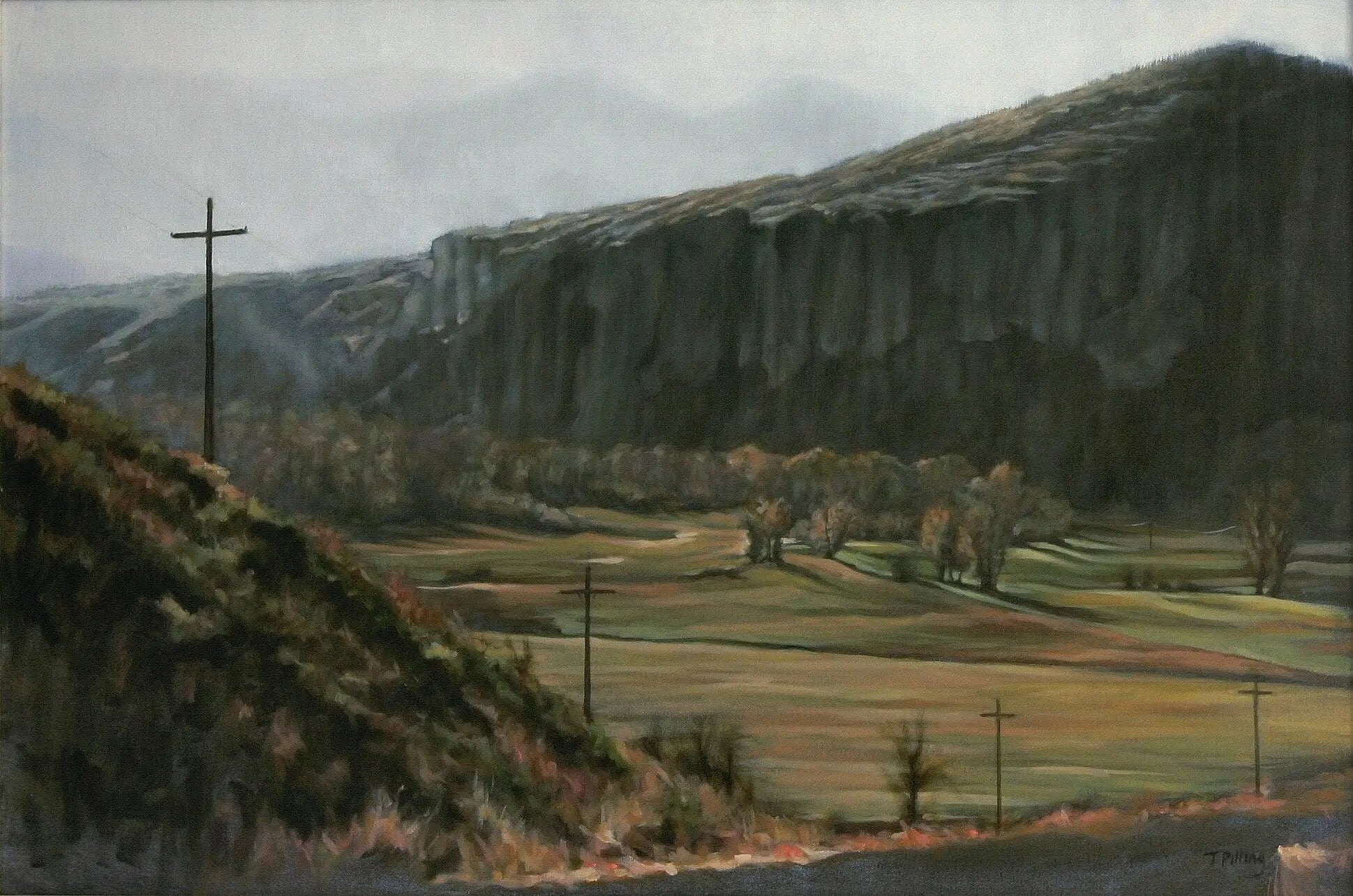 Landscape oil painting of mountains and valley in Kamas Utah. Painted by artist Tanya Pilling.