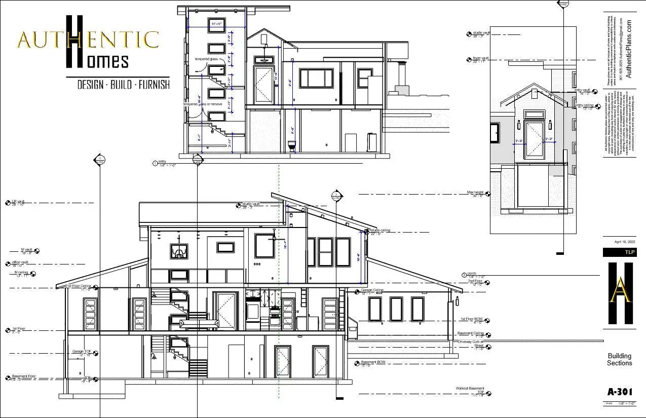 house plan section