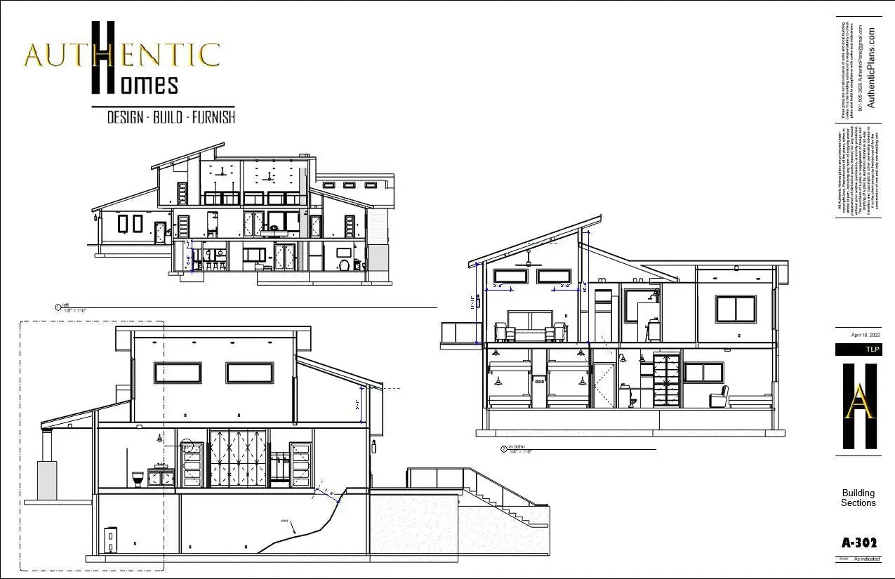 house plan section
