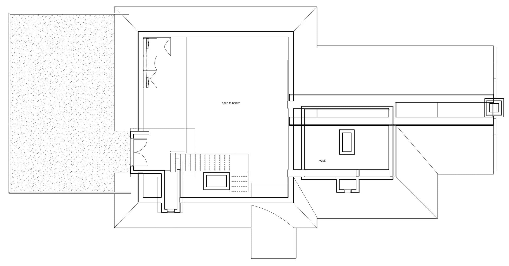 a drawing of a plan of a house