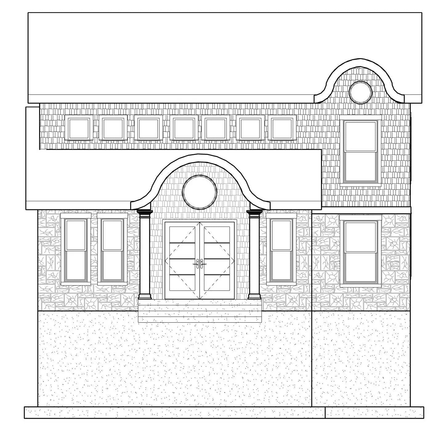 SHINGLE House Plan Elevation by Authentic Homes in Utah