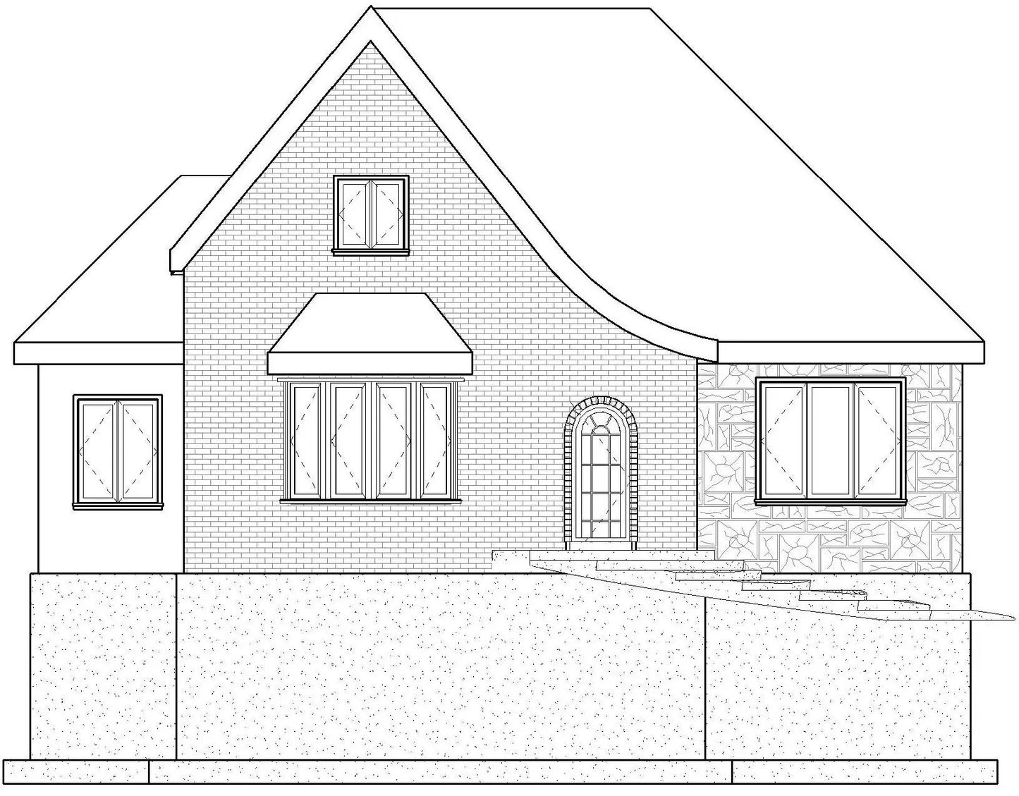 COTTAGE House Plan Elevation by Authentic Homes in Utah