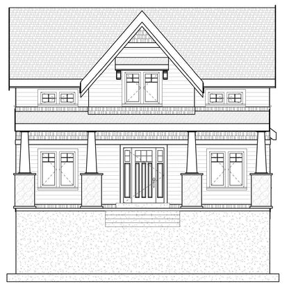 CRAFTSMAN House Plan Elevation by Authentic Homes in Utah
